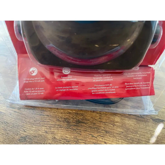 ROAD PRO 12-Volt All Season Heater & Fan Mounts Swivel Base NEW - Picture 5 of 6